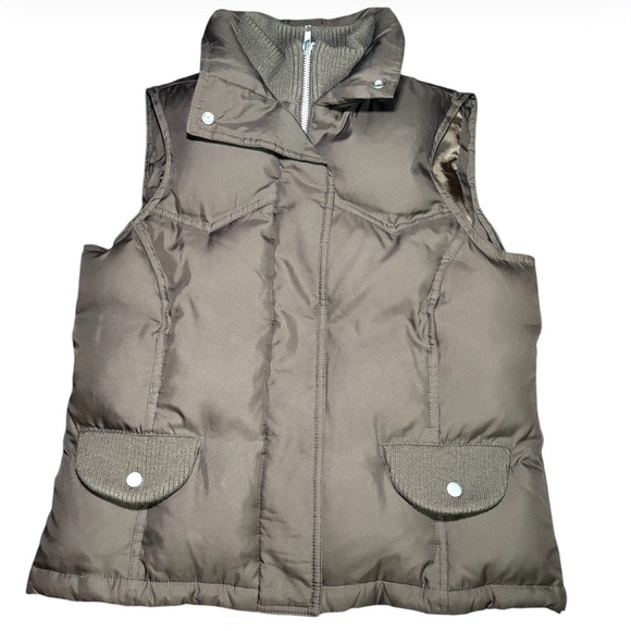 Banana Republic Brown Puffer Vest - Picture 1 of 6